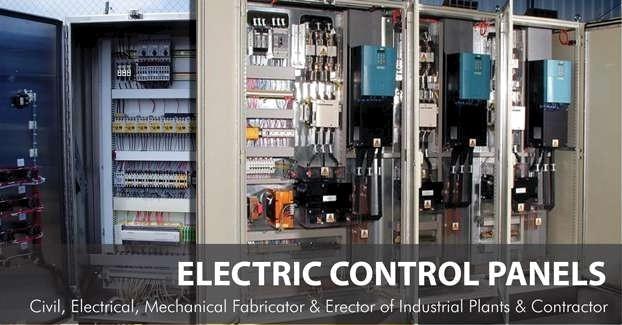 Electric control panel internal assembly
